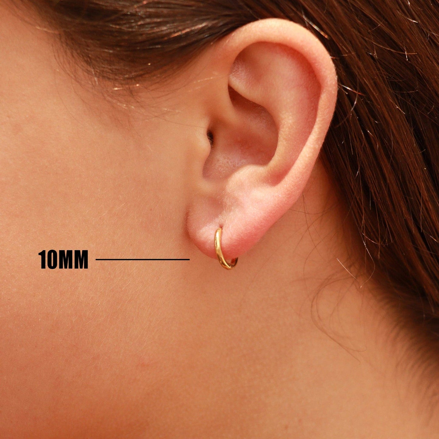 Hoop Huggie Earrings