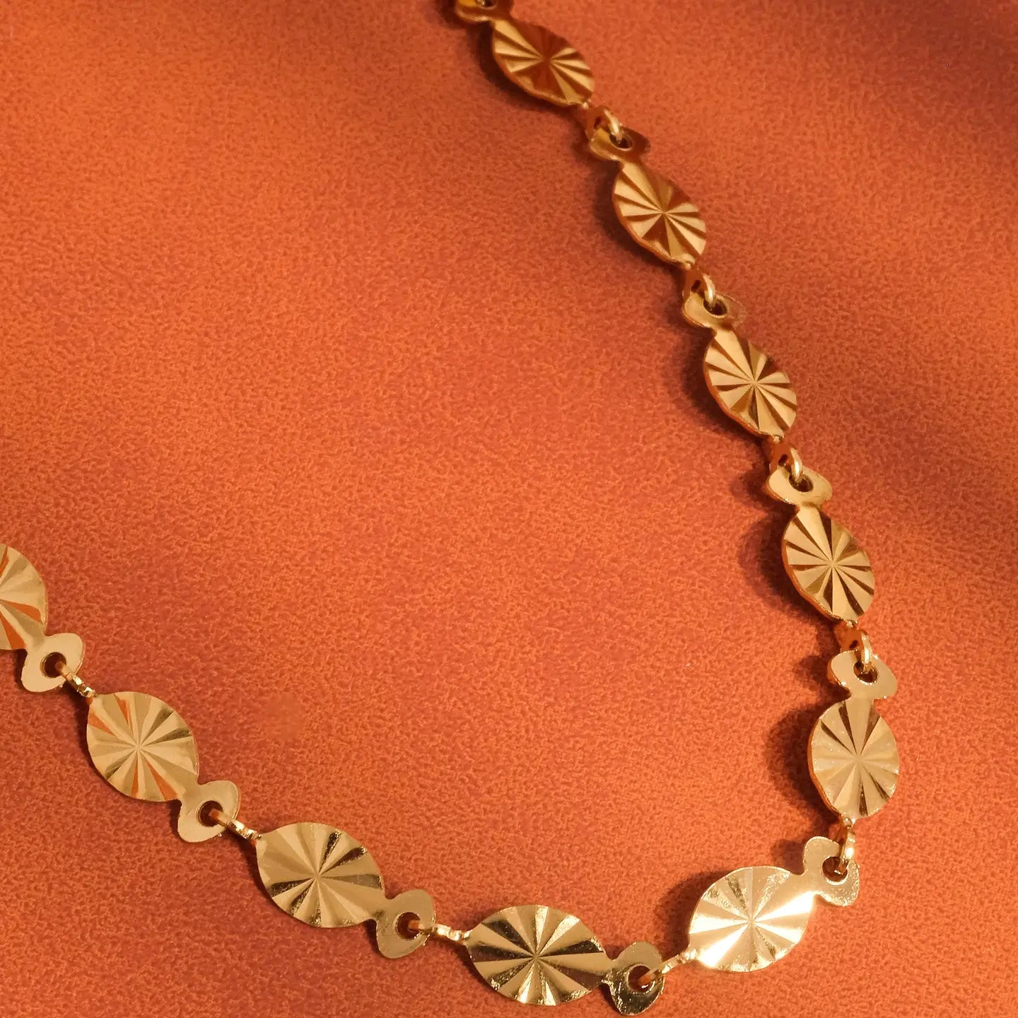 Oval Sunburst Necklace