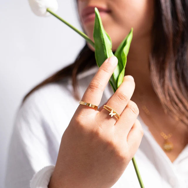 Beaded Stacking Ring