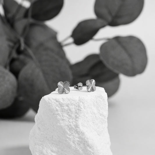 ORRÉ Clover Stud Earrings — jewelry product photograph