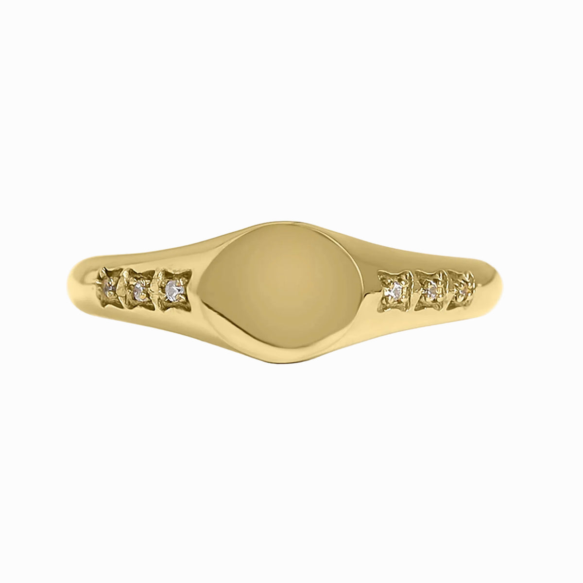 CZ Round Signet jewelry by ORRÉ