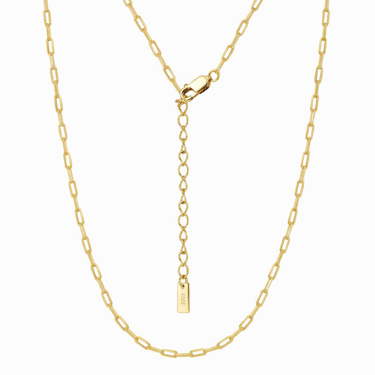 ORRÉ LUXE Sterling Silver Paperclip Necklace — jewelry product photograph