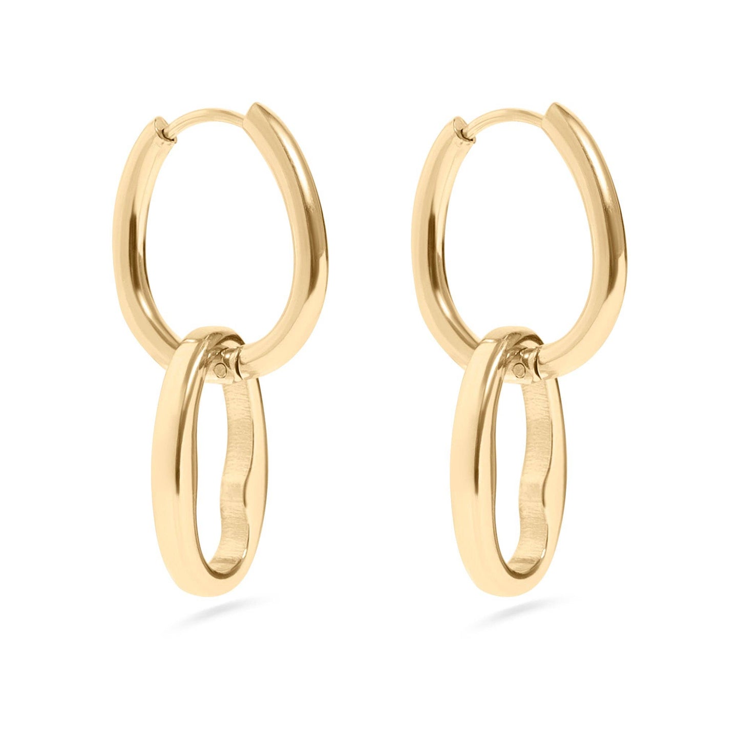 Oval Pendant Earrings