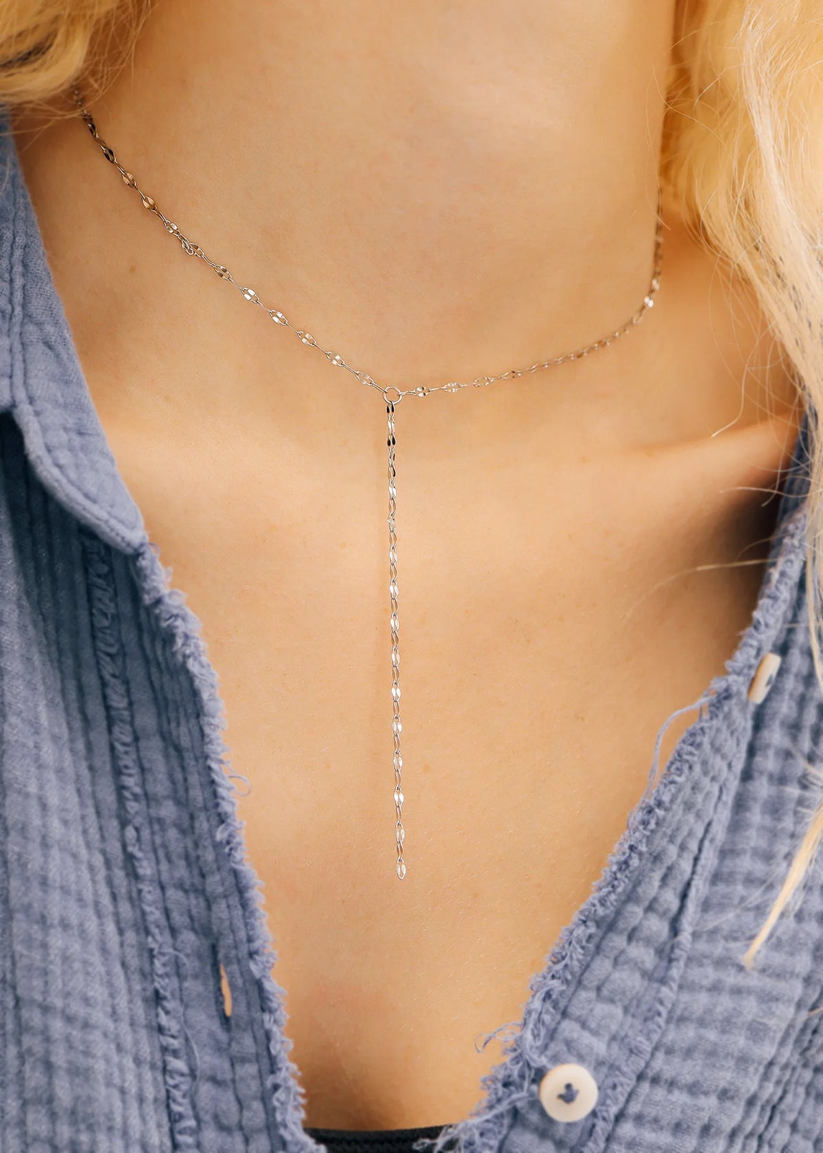 ORRÉ Lariat Choker Necklace — jewelry product photograph