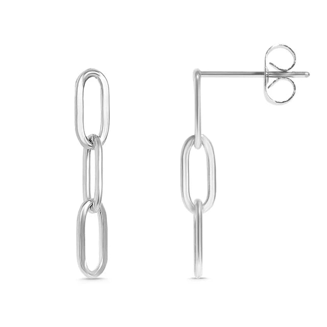 Paperclip Drop Earrings