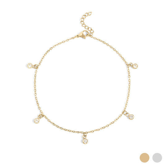 Stone Charm Anklet