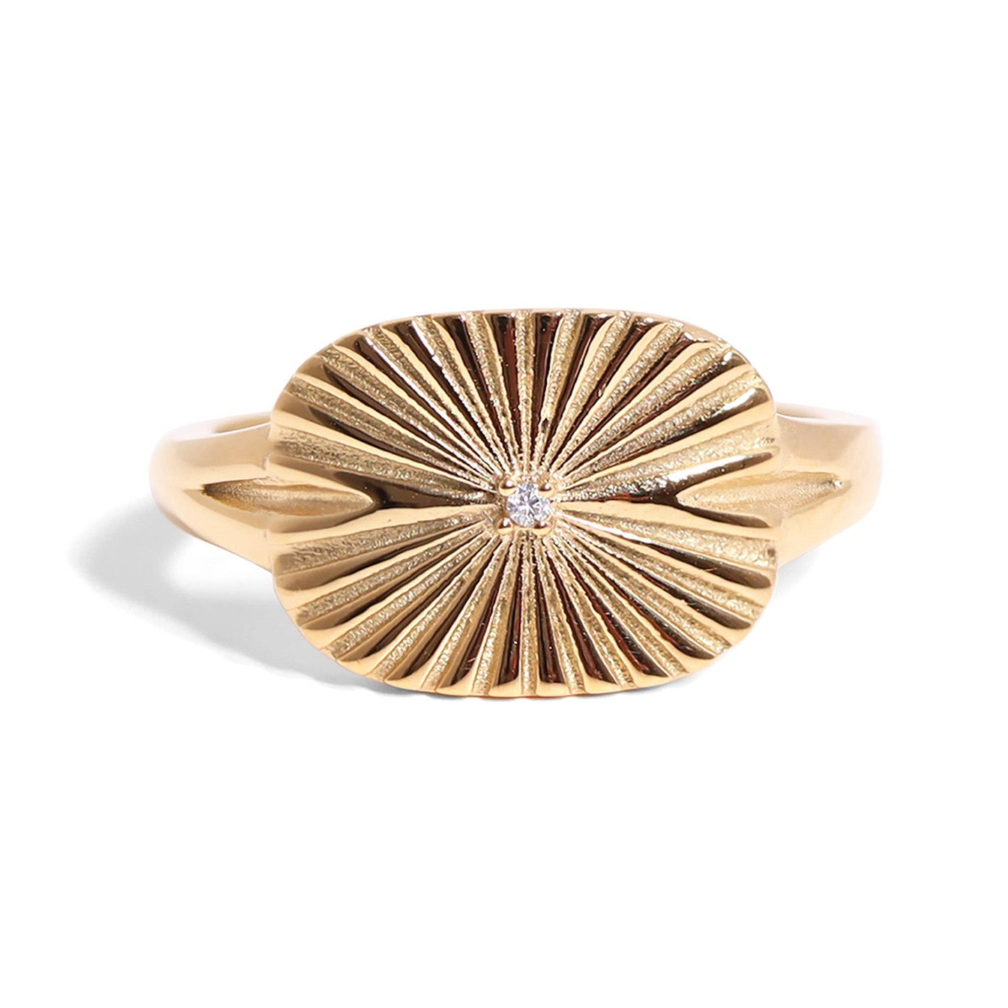 Sunburst Rectangle Ring