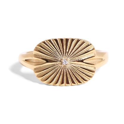 Sunburst Rectangle Ring