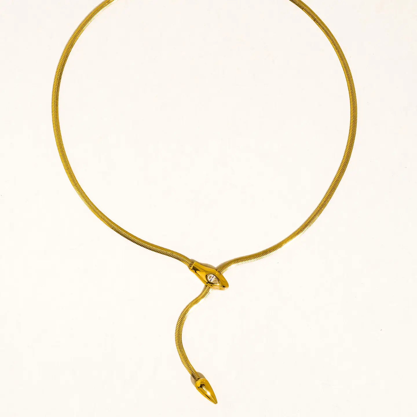 Serpent Lariat Necklace