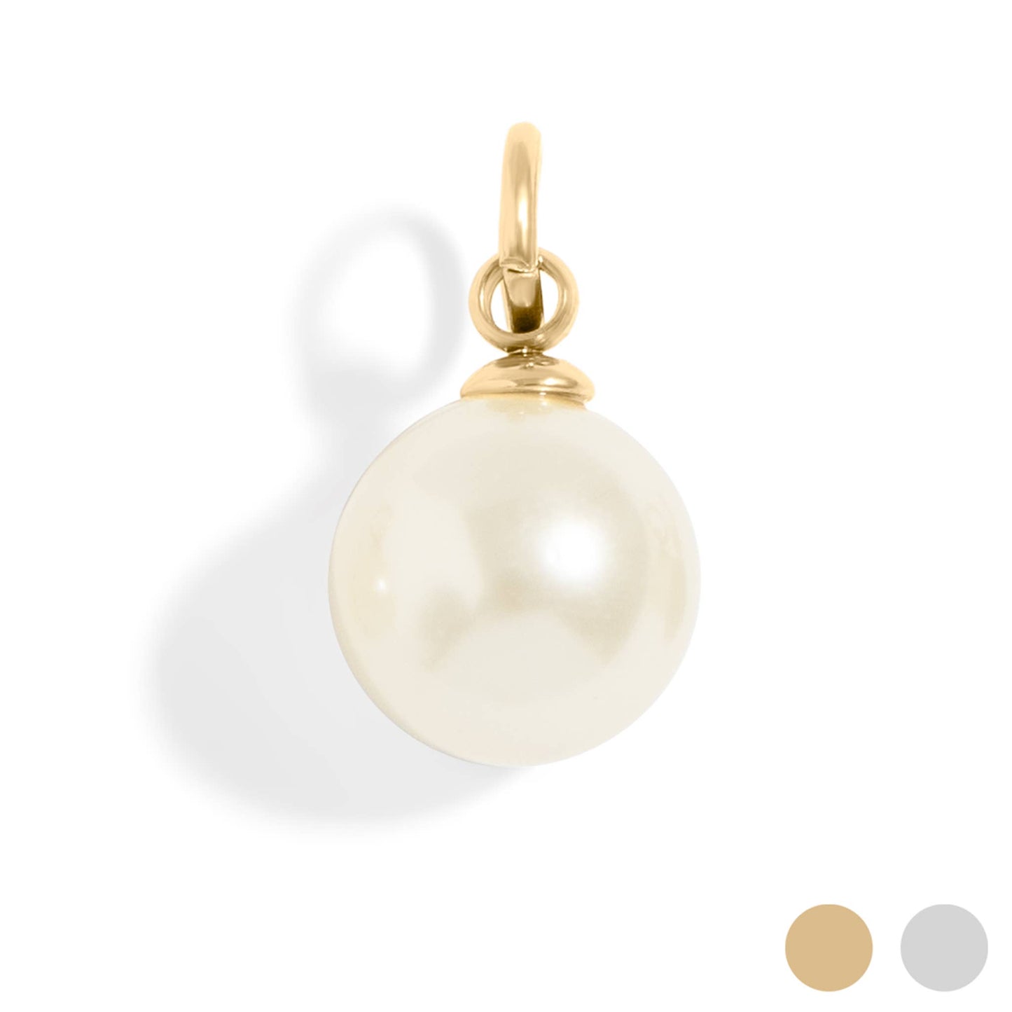 Glass Pearl Charm