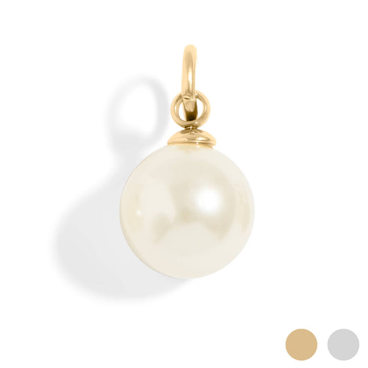 Glass Pearl Charm