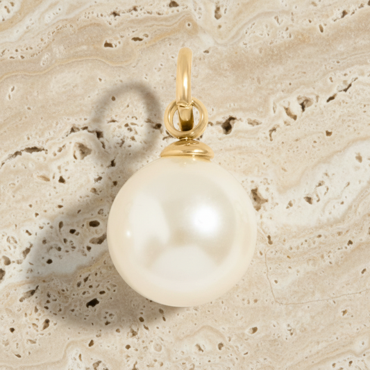 Glass Pearl Charm