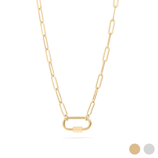 Paperclip Carabiner Necklace