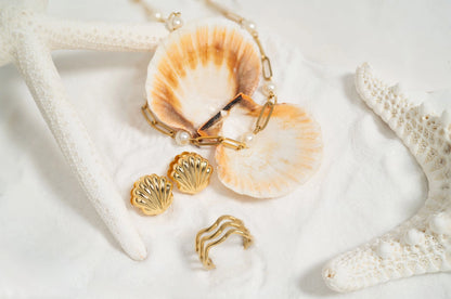 Pearl Paperclip Chain Necklace (PREORDER)