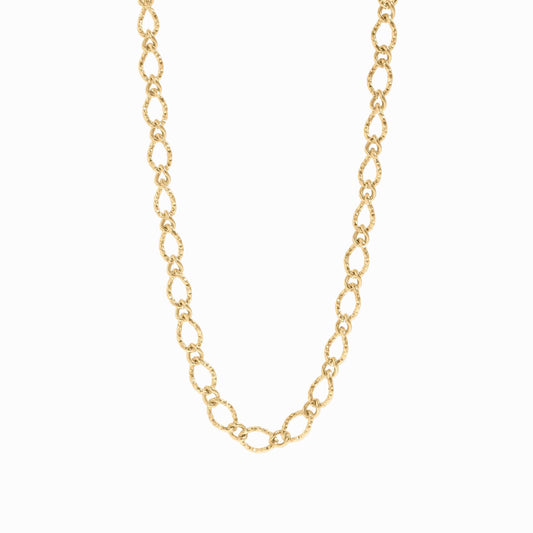 Hammered Oval Chain Necklace jewelry by ORRÉ