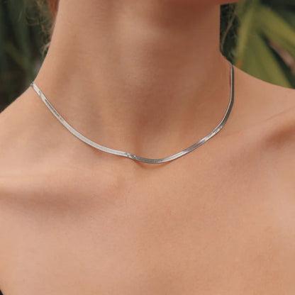 Herringbone Chain Necklace