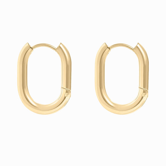 Oval Huggie Earrings jewelry by ORRÉ