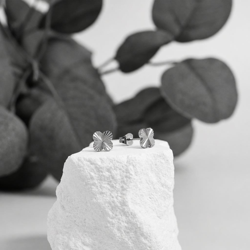ORRÉ Clover Stud Earrings — jewelry product photograph