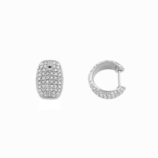 Otessa Chunky Pavé Huggies jewelry by ORRÉ