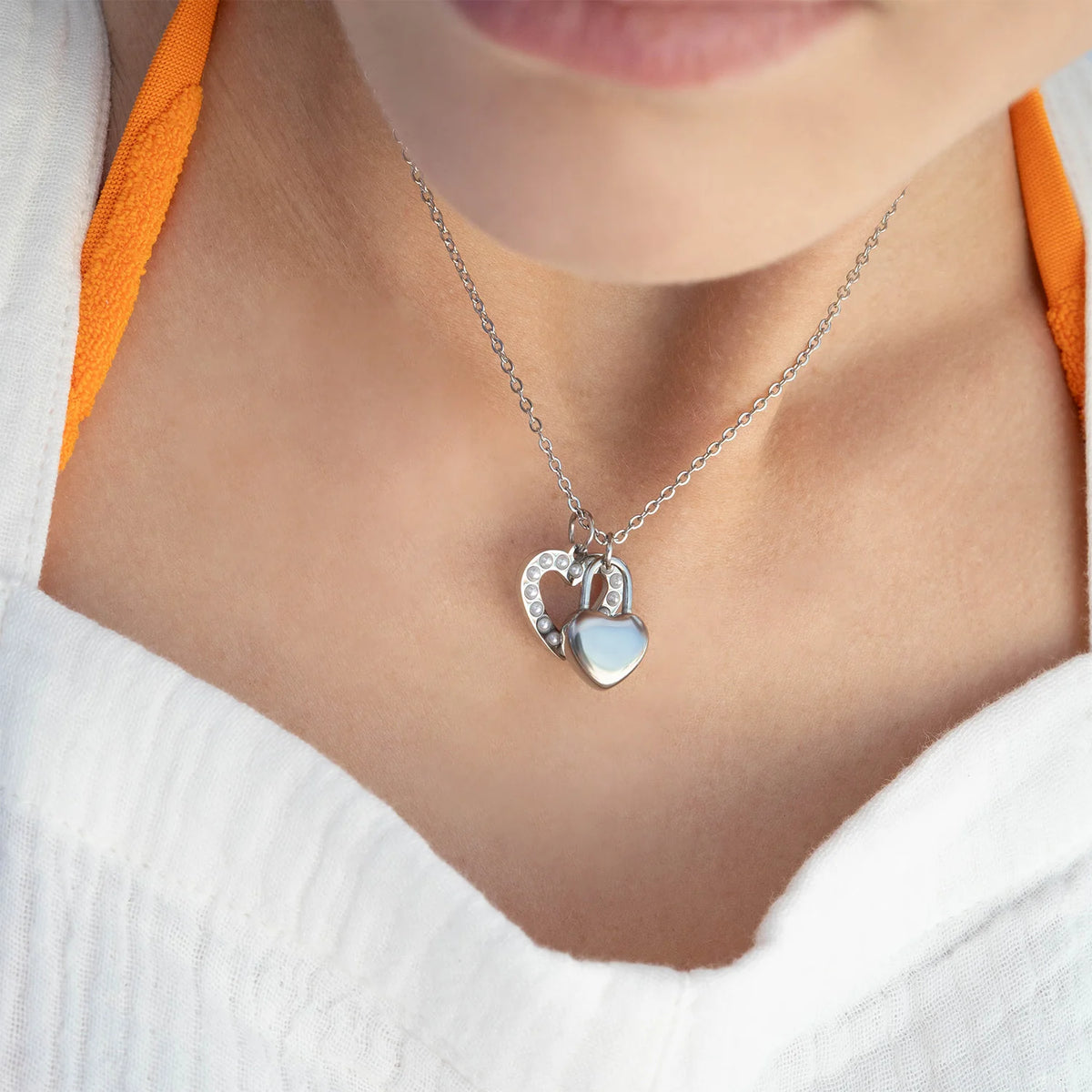 ORRÉ Heart Lock Charm — jewelry product photograph