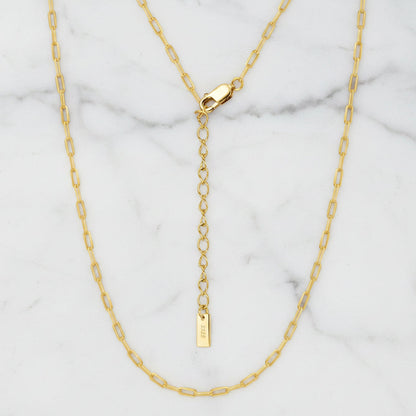 Sterling Silver Paperclip Necklace