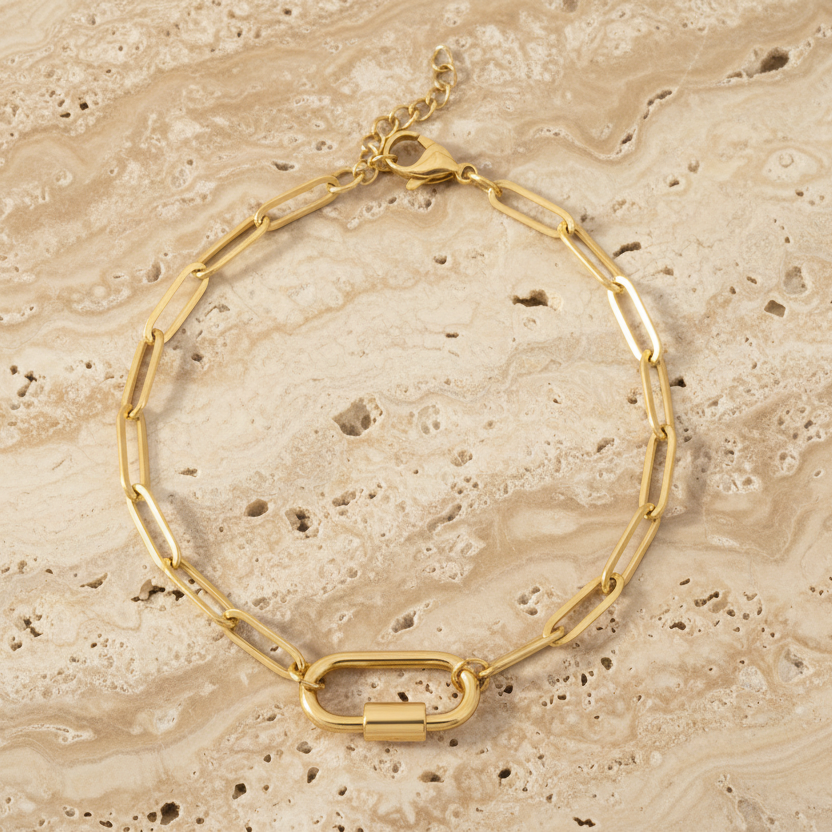 Paperclip Carabiner Bracelet