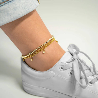 Stone Charm Anklet