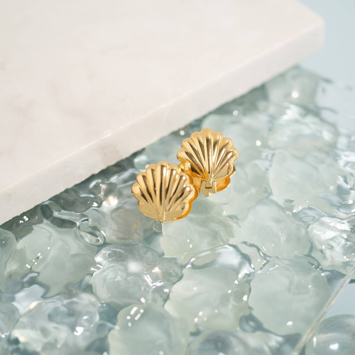 Shell Huggie Earrings