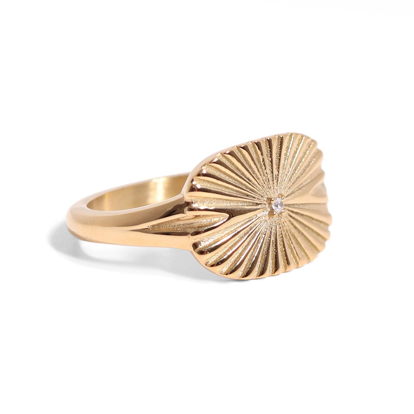 Sunburst Rectangle Ring
