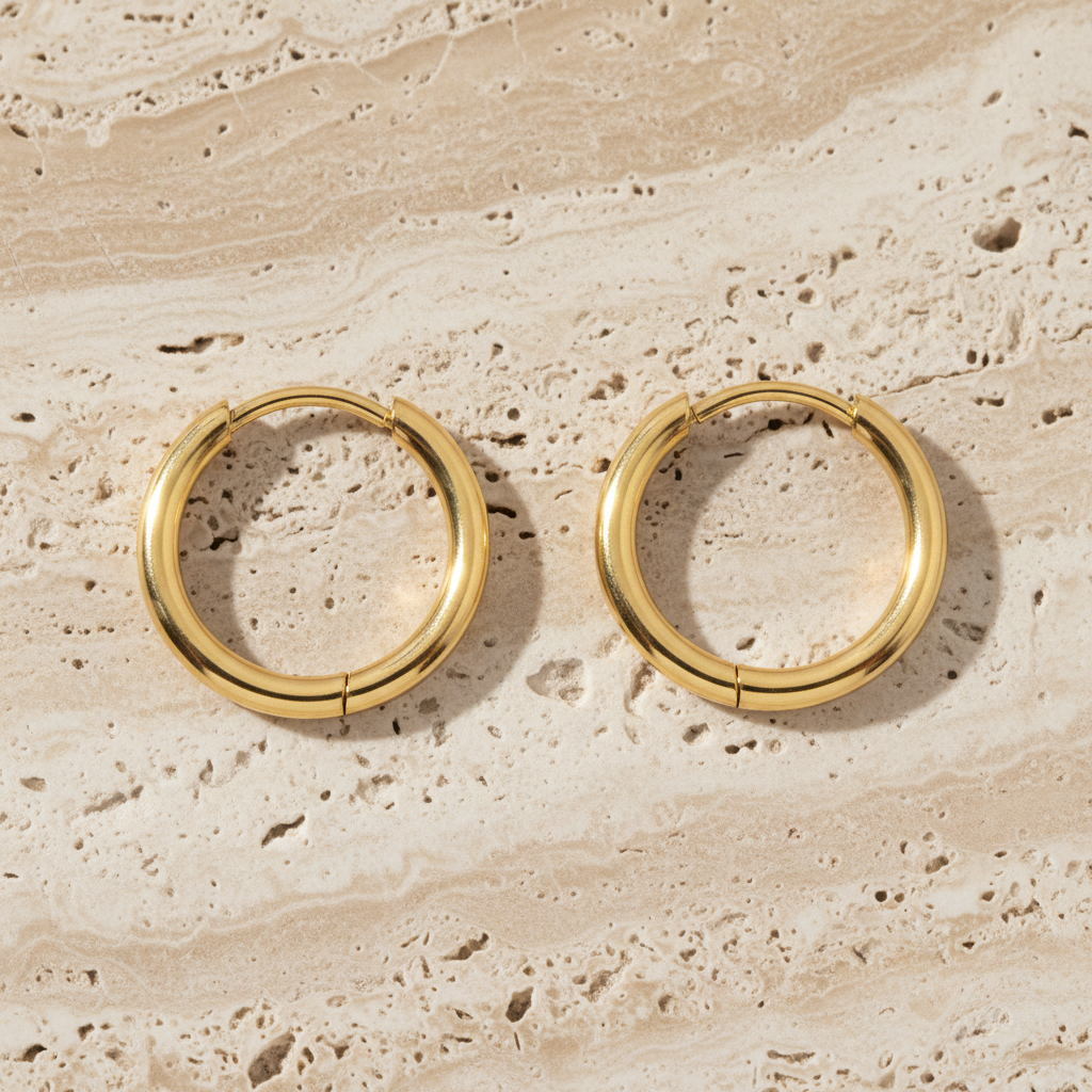 Hoop Huggie Earrings