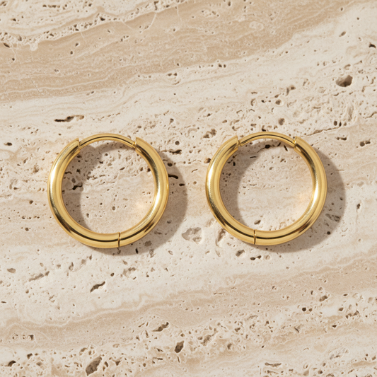 Hoop Huggie Earrings