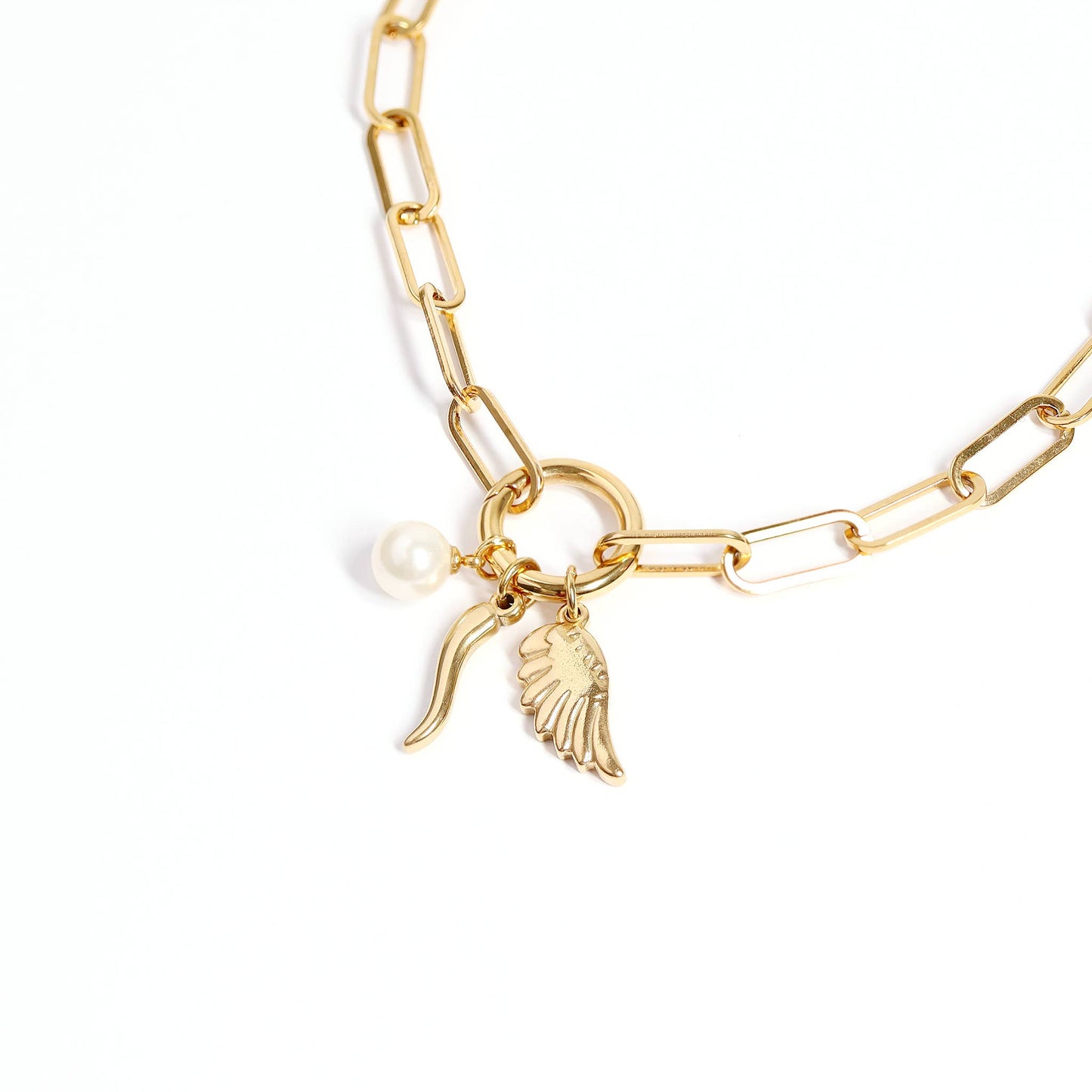 Glass Pearl Charm