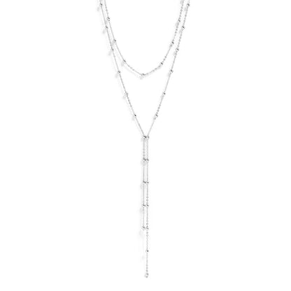 Bead-Drop Lariat Necklace