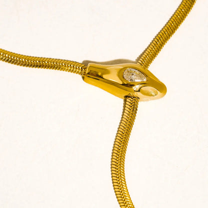 Serpent Lariat Necklace