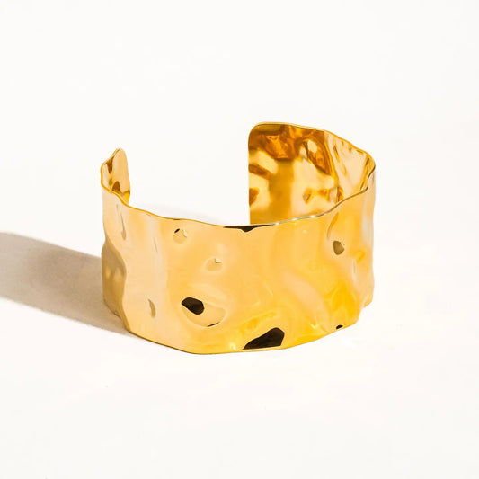 Bold Hammered Cuff