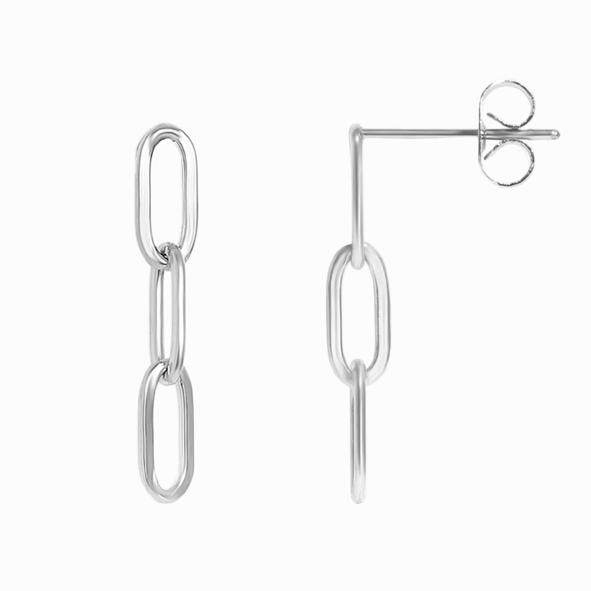 ORRÉ Paperclip Drop Earrings — jewelry product photograph