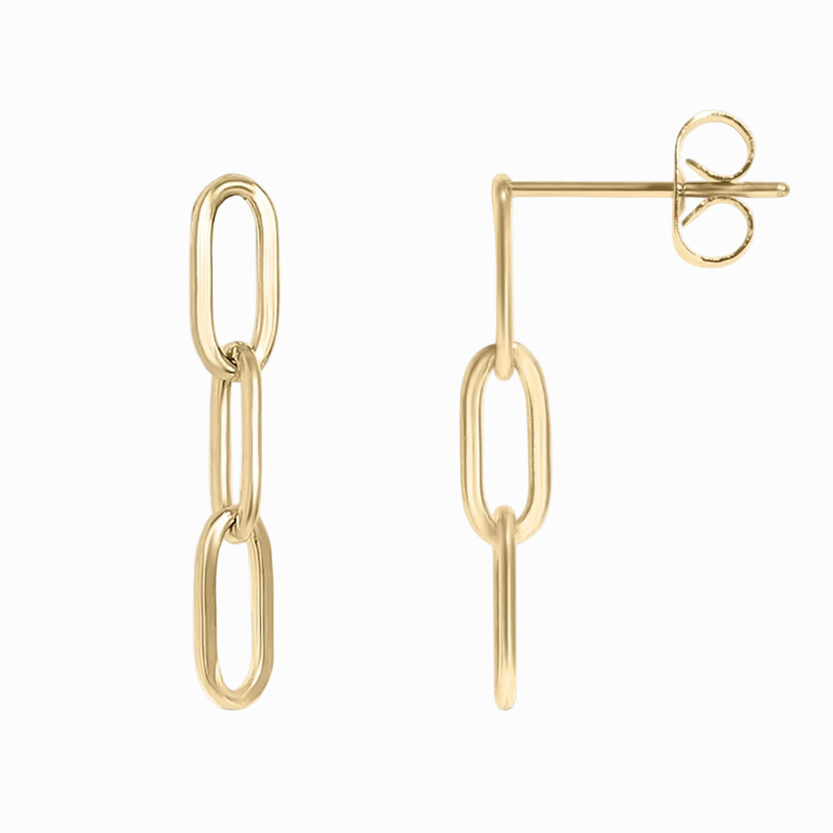 Paperclip Drop Earrings jewelry by ORRÉ
