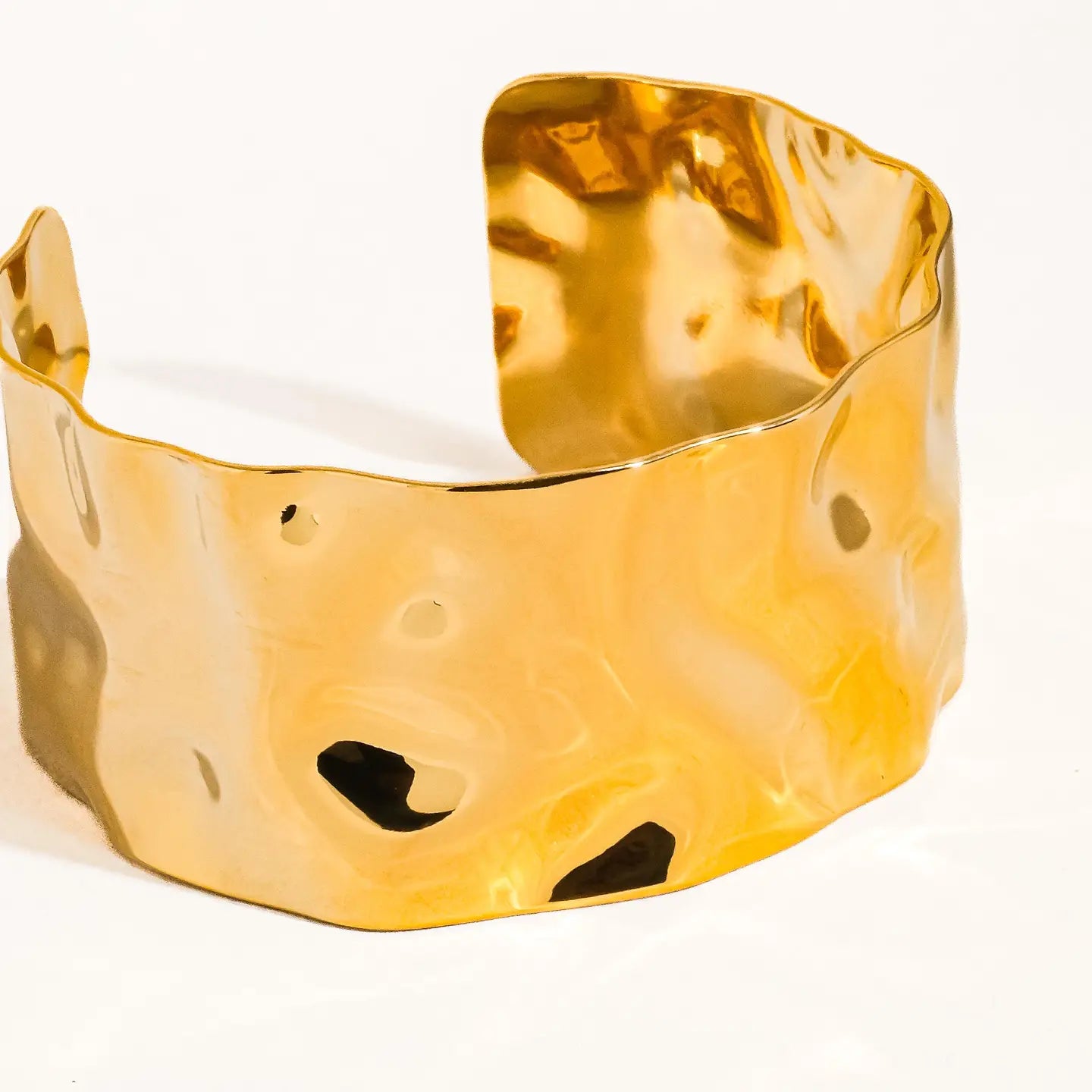 Bold Hammered Cuff