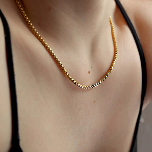 ORRÉ Box Chain Necklace — jewelry product photograph